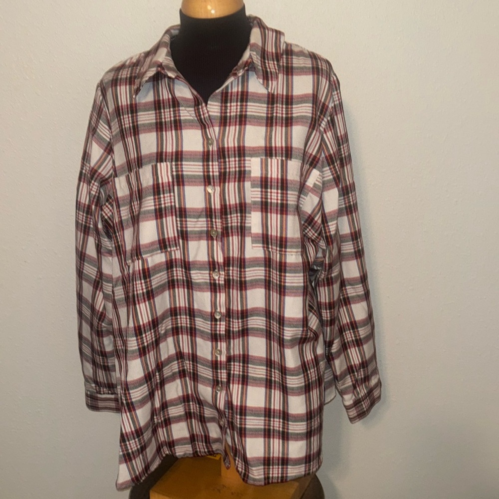 Show Me Your Mumu Plaid Button Down Shirt size XXL